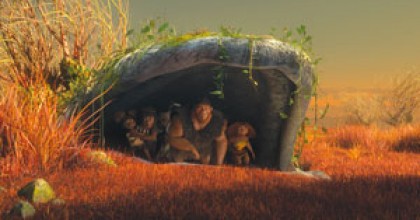 Les Croods dans leur caverne