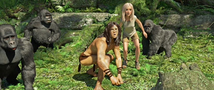 Tarzan et Jane, en blonde, et en 3D