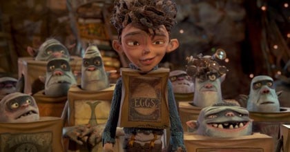 Egg/Oeuf, le héros des Boxtrolls, mi-boîte, mi humain