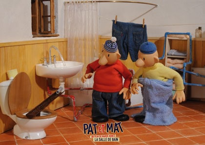 Pat et Mat dans leur Salle de bains