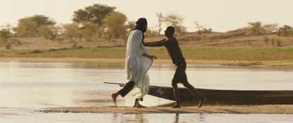 Timbuktu - Ibrahim Ahmed dit Pino face au pêcheur