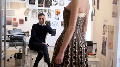 Raf Simons le directeur artistique de Dior Couture