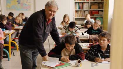 Jean-Michel Burel dans sa dernière classe