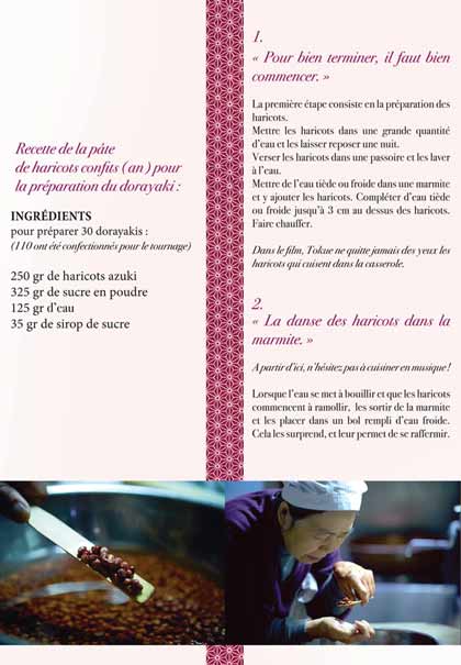 La recette des dorayakis par Naomi Kawase