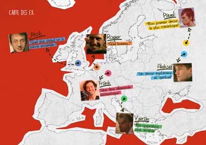 La carte des ex de Tatjana Bozic dans Happily ever after