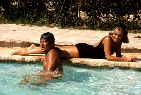 Alain Delon et Romy Schneider dans la Piscine