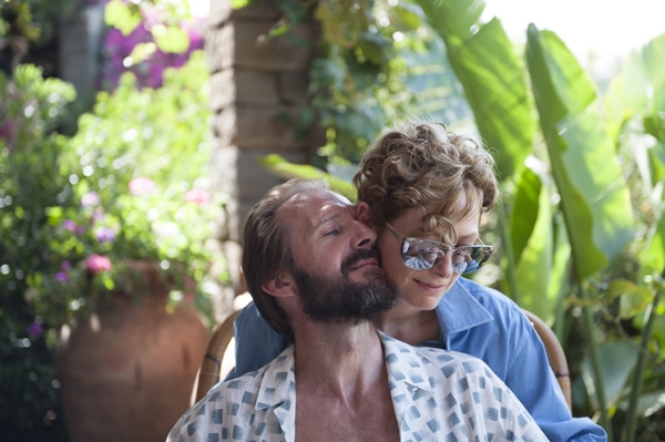 Ralph Fiennes et Tilda Swinton dans A bigger splash